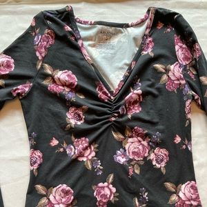 Floral Long Sleeve Top by Arizona Stretch